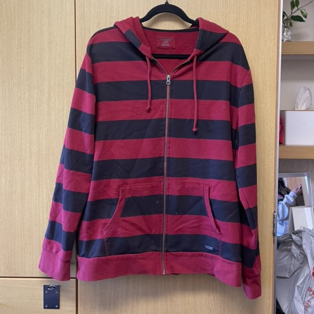 Grunge Striped Hoodie